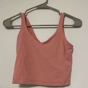 Lululemon Align cropped tank size 2!! Lightish pink color